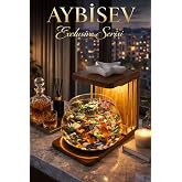 Reyo OK-AY Store Exclusive LED Işıklı Beta Akvaryumu Modern ve L&uuml;ks Cam Fanus, Masa&uuml;st&uuml; Dekoratif Aksesuar Fanus