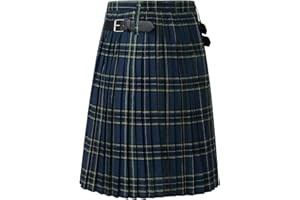 CAXNDYCING Hombres Escocés Kilt Hombres Tradicional Kilt Individualidad Vintage Casual Falda Escocesa Hombre Tartán Utility Kilt Táctico Cargo Kilt
