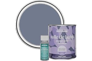 Rust-Oleum Peinture Violette Résistante à l'eau pour Carrelage de Salle de Bain, Finition Satinée - Hush 750ml