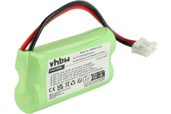 vhbw Batterie Compatible avec Tomy BabyPhone P71029B, LP175N Moniteur bébé, babyphone (850mAh, 2,4V, NiMH)