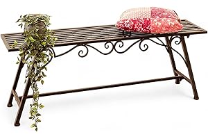 DANDIBO Banc "cuccio-xl b-120 cm 77824 Banc de jardin en métal Mobilier de jardin