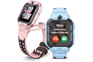 imoo Watch Phone Z7, Reloj Inteligente para Niños con GPS con SIM, Reloj Inteligente para Niños 4G con Video HD y Llamada de Voz(Azul)