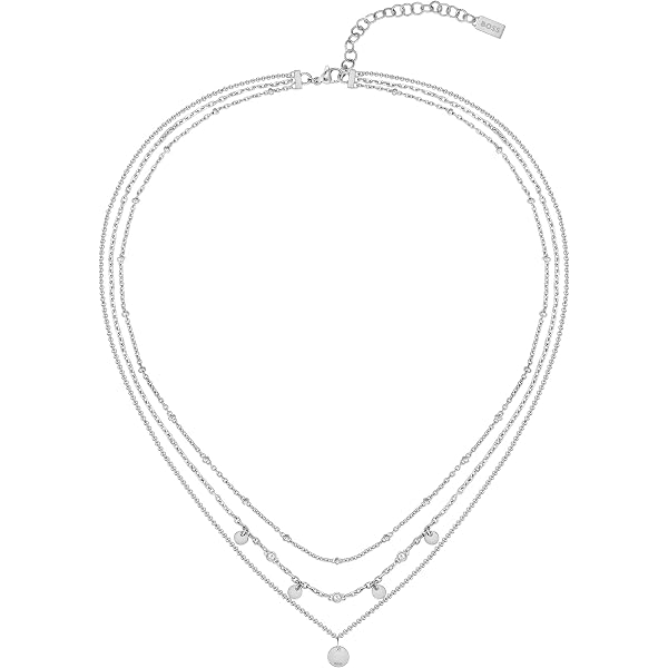 BOSS Jewelry Bracciale Donna IRIS Catene Multiple Acciaio Inox Con Cristalli - 1580331
