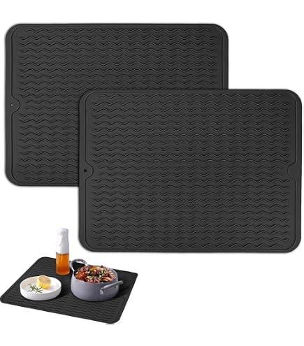 Tappetino Antiscivolo Da Bar 30x15 Cm In Gomma – Asciugatura Rapida Per Bicchieri, Resistente Al Calore – Per Caffetterie, Ristoranti E Cucine