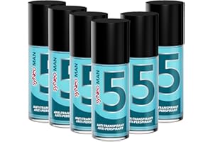 ‎SYNEO syNeo 5 Antitranspirant MAN Roll-On für Herren, Anti Schweiß Deo für Männer gegen starkes Schwitzen, Anti Transpirant Antiperspirant Men Deoroller, 6er Pack (6 x 50 ml)