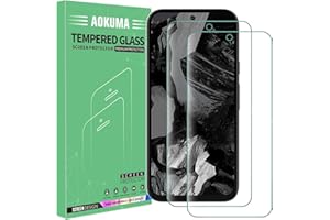 AOKUMA Protector de Pantalla para Google Pixel 8a, [2 Unidades] Cristal Templado para Pixel 8a Fácil Instalación, Vidrio templado 9H,Sin Burbujas, Alta Definicion,Anti-Arañazos