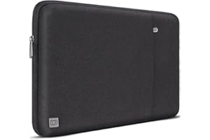 DOMISO 17 Pulgadas Funda para portátil de Funda Impermeable a Prueba de Golpes Funda Protectora para portátil para 17.3" HP Pavilion 17/HP Envy 17/MSI/IdeaPad 321,Negro
