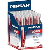 Pensan PE02270TKKIRMIZI Kırmızı T&uuml;kenmez Kalem 50'li Kırmızı