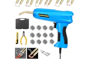 MYTOVOSN 200W Saldatrice per Plastica, Kit di Riparazione Paraurti Auto con 1000 pezzi di Graffette, Saldatore Pistola Riparazione Macchina, plastica riparazione saldatura Kit per auto paraurti/auto ricambi