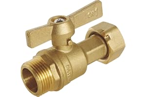 SOMATHERM FOR YOU SOMATHERM PER VOI - rubinetto di arresto dritto al bancone - 20/27 Maschile/dado prigioniero uscita 20/27 - Modello lungo