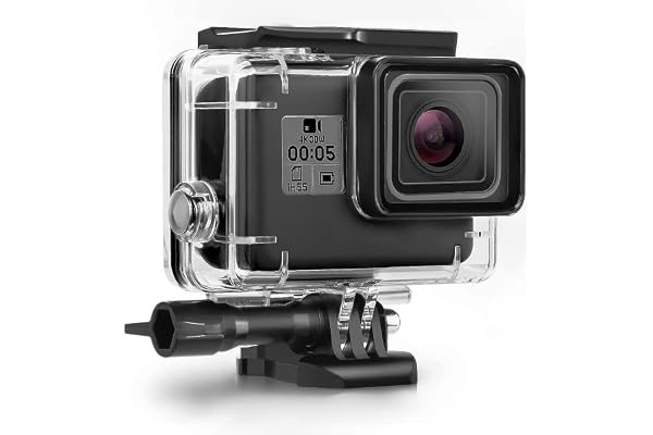 Kuptone Boîtier étanche Compatible avec Gopro Hero7Black / (2018) 6/5 Étanche étanche Débit de Protection Boitier de Protection de 45 m avec Support Compatible avec Gopro Hero7Black / (2018) 6/5