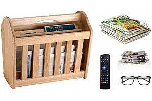 WILSONS DIRECT RB Wooden Magazine Rack Shelf Newspaper Glasses Magazine Display Rack Stand New