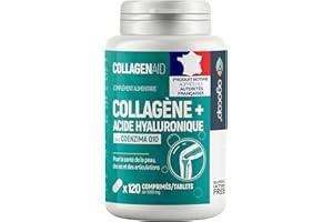 AGOCAP Collagene et acide hyaluronique - Collagene 120 comprimes, Articulations Fortes et Peau Hydratée. Collagène, Acide Hyaluronique, Coenzyme q10. Cure de 2 mois. Collagene pour Articulation et Ongles