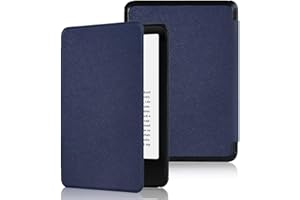 CIAOYE Compatible with 6" Kindle Paperwhite Case (5th/6th/7th Generation, 2012-2016), Slim Hard Plastic Protective Cover with Smart Auto Wake/Sleep for Old 6 inch Kindle Paperwhite E-Reader, Darkblue