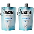 Fit Kit Muscle Cooling Sports Shower Gel - Mens & Women Body Wash for Post Exercise - With Peppermint & Charcoal Providing Fast Recovery from Muscle Soreness - 200ml x 2