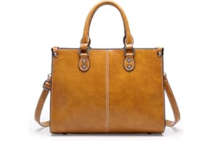 SACMILL Tote Handbags for Women Leather Handbags Designer Office Top Handle Shoulder Crossbody Messenger Bag Work Satchel Bag