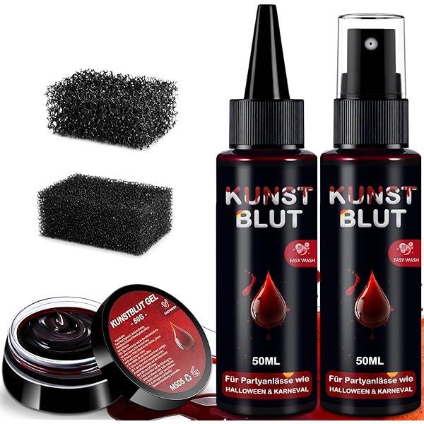 Festicy Kunstblut Gel 20g - Realistisches Fake Blood Für Halloween Kostüme