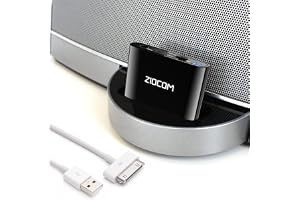 ZIOCOM 30-stifts Bluetooth-adaptermottagare för Bose SoundDock och andra 30-stifts dockhögtalare med 3,5 mm Aux-kabel (inte f