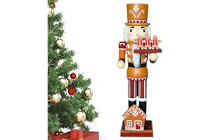 Renywosi Weihnachtsknacker, Nussknacker aus Holz, 35 cm, klassischer Nussknacker, Weihnachten, Soldat, Figur, Dekoration, Puppe, Dekoration für Festival, Weihnachtsdekoration