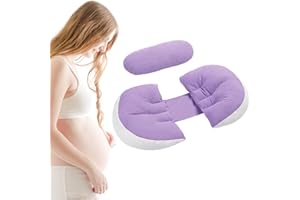 ASTARAMA Cuscino Gravidanza Allattamento, Cuscino Per Gravidanza Dormire, Supporto Vita Dormire Cuscino Posteriore Supporto Della Vita Cuscino, Copertura Lavabile, Miglior Regalo Mamma Incinta