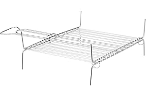 House Collection HSC0667 - Griglia barbecue, Graticola, 13 barre verticali, a Conchiglia, Acciaio, 25 x 30 cm