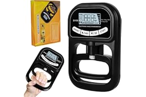 SUPRBIRD Dinamometro Mano Digitale 180 KG,Con 19 gruppi di registrazione indipendenti,Cavo di ricarica USB e display LCD,Tester Forza Presa Regolabile per Allenamento Atleti e Fitness Domestico