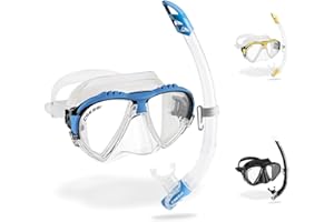 CRESSI Matrix - Masque Matrix ou Ensemble Combiné Masque + Tuba Gamma pour la Plongée et l'Apnée, Taille Unique, Unisex