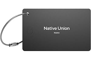 Native Union Find It Card – Bluetooth Wallet or Passport Tracker – Compatible with Apple Find My – Ultra-slim Design – Rechargeable 6-month Battery Life – High-Volume Alert – Comes with Keychain Wire