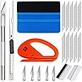 TecoKart® Wallpaper Scraper Tool Kit – All-in-One Car Wrap Scraper Kit with Blade Cutter Tool, Smoother, Felt Squeegee – Perfect for Wallpaper Tools Kit Set, Car Glass Film, and Tool Kit for Car