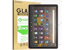 GOZOPO Schutzfolie für Fire HD 10 (2021/2023)/ HD 10 Plus/HD 10 Kids Pro Tablet, Panzer Schutz Glas Folie, 2 Stück