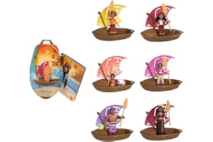 Mattel Disney Moana 2 Wayfinder Wonders Toy Set with Surprise Small Doll, Canoe & Accessory, Inspired by the Movie (Styles May Vary), JBT43