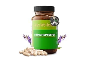 ‎VIKTILABS VIKTILABS© - Mönchspfeffer hochdosiert Kapseln - 60 Kapseln je 10 mg Mönchspfefferextrakt (4:1) | 2-Monatsvorrat | Vegan | Gluten- und Laktosefrei | Ohne künstliche Zusätze (1er Pack))