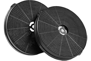 DHISPERARES 2 Piezas 17.5x2.4 cm Circulación de Aire Filtros de Campana Extractora, Universal Filtro de Carbono Activo Compatible con Múltiples Marcas y Modelos, Adecuado para Campana Extractora de Cocina