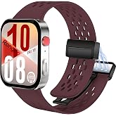 Rongep [Air-Loop] Huawei Watch Fit 5/Fit 5 Pro/Fit 4/Fit 4 Pro/Fit 3 ile Uyumlu Kordon Manyetik Kilit Mekanizmalı Fit 5 Kordo