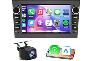 CONNORDDO 4G+64G Android 15 Car Radio for Opel Astra Corsa Vauxhall Meriva Zafira Vivaro with Wireless Carplay Android Auto, 7 Inch IPS Touch Screen Car Stereo With GPS WiFi FM RDS Radio Backup Camera