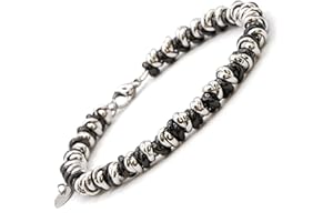 OMI CREATIVE CONCEPT OMI® - Bracciale Donna Intrecciato Nodini in Acciaio, Diversi Colori