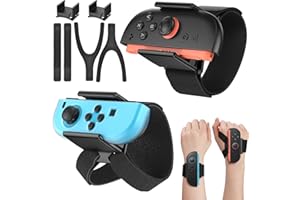 [Für Switch 2/1] Armband Kompatibel mit Nintendo Switch 2 für Just Dance 2026 2025 2024, Hülle Freundlich Joypad, Armbänder für Nintendo Switch 2/Switch/OLED, Handgelenkriemen für Zumba Burn It Up