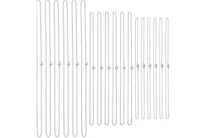NBEADS 30 pz 304 Catene in Acciaio Inossidabile, 3 Stili Collana con Catena per Creazione di Gioielli Collana in Argento con Catena Portacavi Set per Creazione di Collane con Perline, 45~60cm