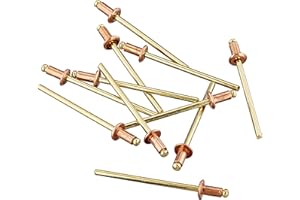 MASIDEF Connex Blindnieten - 3,2 x 6 mm - Kupfer Nieten-Set mit 50 Stück - Hohe Zugfestigkeit - Ideal für Metallverbindungen
