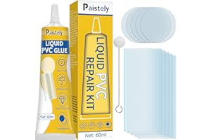 PAISTELY Kit Reparation Piscine, Rustine Spa Gonflable Résistante Au Sel, à l'eau Chaude, Rustine Piscine Répare Une Variété d'Objets Gonflables, y Compris Les Bains à Remous (P2-60g)