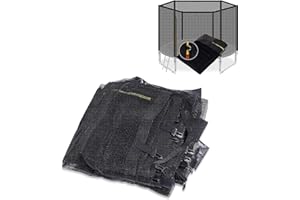 MeTikTok Filet de Protection pour Trampoline, Filet de Rechange pour Trampoline de Jardin Ø 120 183 244 305 366 488cm Convient pour 6/8 bâtons, Résistant à la déchirure et aux intempéries