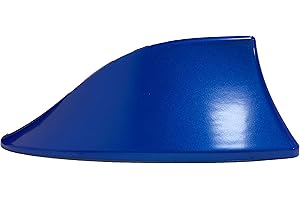 GOZAR ABS Plastic Roof Style Shark Fin Antenna Radio Signal Aerials Universial for Most Cars-Blue