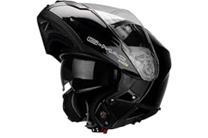 G-MAC Glide Evo Double Visor Modular Flip Up Front Motorcycle Motorbike Helmet ECE 2205 Approved