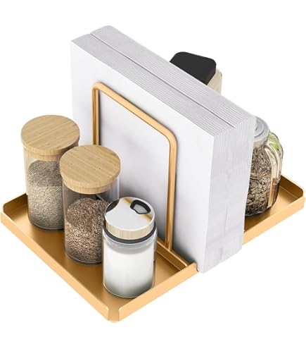 Porte-serviettes Acrylique Transparent - Format Carré 19x19 Cm, Ouverture Latérale, Antidérapant, Pour Table Ou Bar