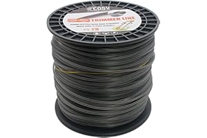 COSY GARDEN TOOLS Fil Coupe Bordure (2,4mm x 260m) Rond Gris Fil Debroussailleuse Qualité Commerciale Bobine Fil Nylon pour Coupe Bordure Convient pour Débroussailleuse Et Coupe-Bordure