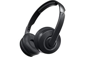 Skullcandy Cassette Cuffie Wireless On-Ear con Microfono, 22 Ore di Autonomia, Compatibili con iPhone, Android e Dispositivi Bluetooth - Nero