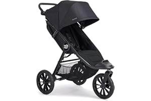 Baby Jogger City Elite 2 Kombikinderwagen für jedes Gelände | Zusammenklappbarer und tragbarer Buggy | Opulent Black (schwarz)