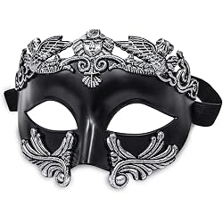 Lot De 2 Masques Loup Vénitien Bronze Vieilli - Pour Carnaval, Bal Masqué Et Halloween - Déguisement Homme Mystérieux - 5