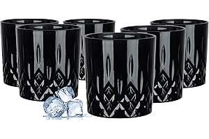 GLASMARK KROSNO 1992 Glasmark Bicchieri da long drink in vetro high-ball, bicchieri per acqua, cocktail, vetro levigato, perfetti per casa, ristoranti e feste, set di bicchieri da 6, 280 ml