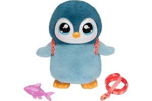 Little Live Pets Mon Petit Pingouin - Waddles | Jouet interactif Doux à câliner Qui Marche, Danse et Bat des Ailes. Plus de 25 Sons et réactions. Piles fournies. À partir de 5 Ans.